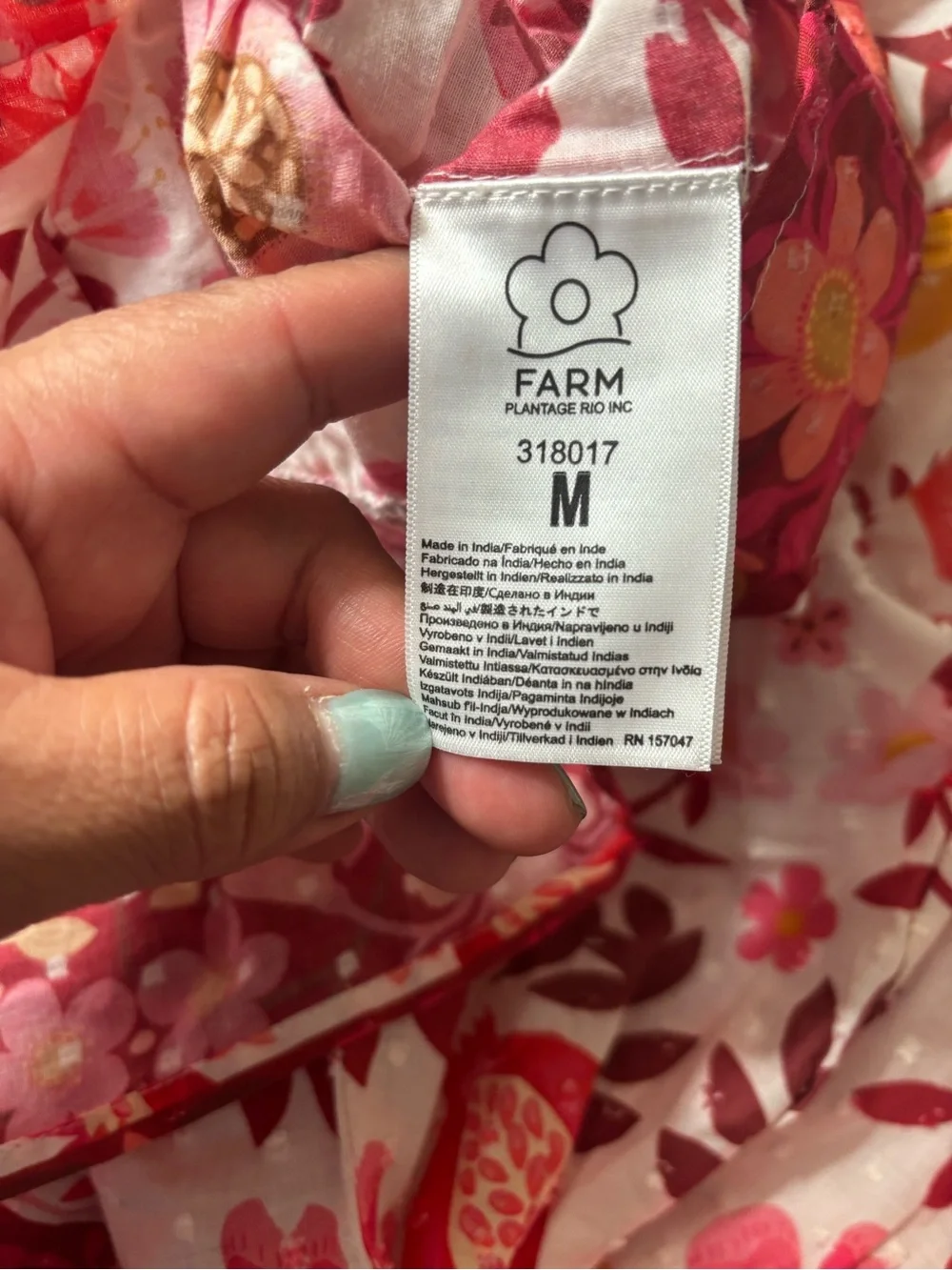 FARM Rio neck blouse